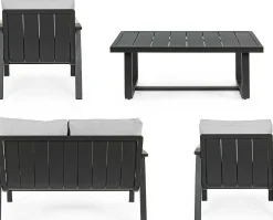 mutoni lifestyle Sitzgruppe Antares Anthrazit (4-Tlg)><noscript><img width=