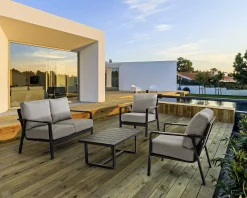 mutoni lifestyle Sitzgruppe Antares Anthrazit (4-Tlg)><noscript><img width=