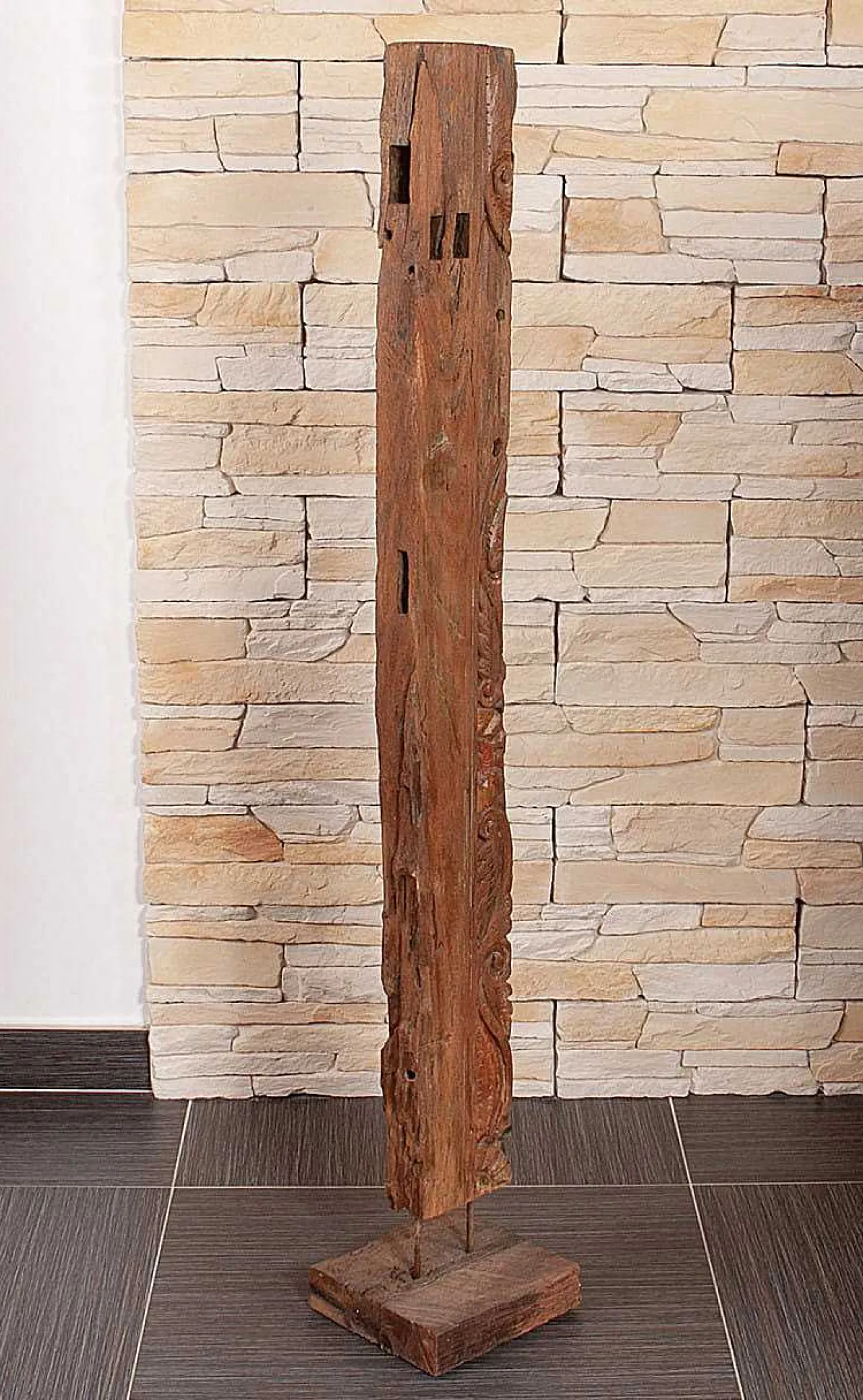 mutoni pleasure Skulptur Vanimo Teak Braun> Figuren & Skulpturen