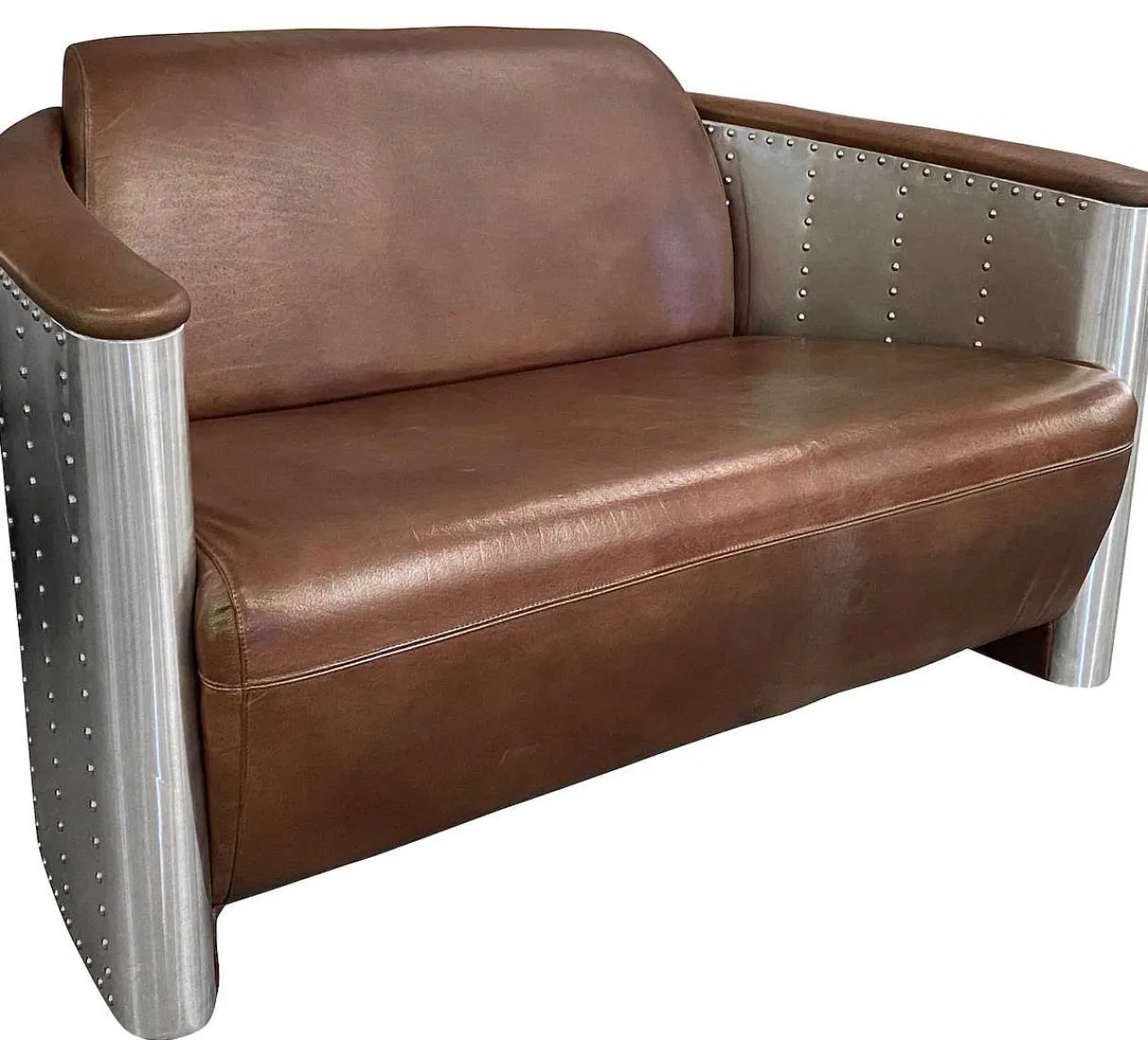 mutoni wood Sofa Bolton 2-Sitzer Vintage Light Brown> Sofas