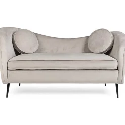 mutoni lifestyle Sofa Candis Hellgrau 2 Platzer 163X80> Stoffsofas