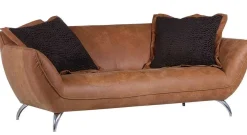 mutoni prime Sofa Liverpool Cognac 205X100X83> Ledersofas