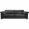 mutoni original Sofa Mandela 3-Sitzer Leder Black (D-Bullet)> Sofas