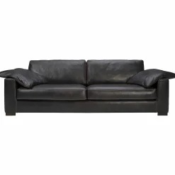 mutoni original Sofa Mandela 3-Sitzer Leder Black (D-Bullet)> Sofas