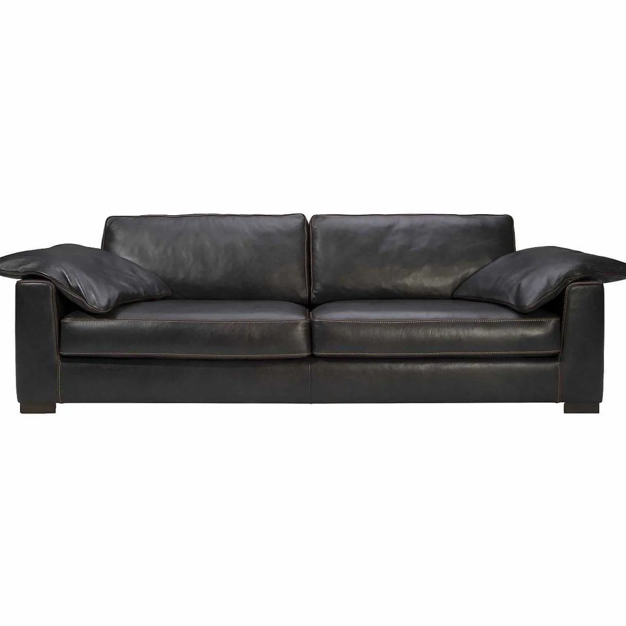 mutoni original Sofa Mandela 3-Sitzer Leder Black (D-Bullet)> Sofas
