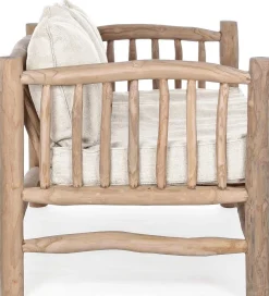 mutoni lifestyle Sofa Mit Kissen Sahel Natur 140> Stoffsofas