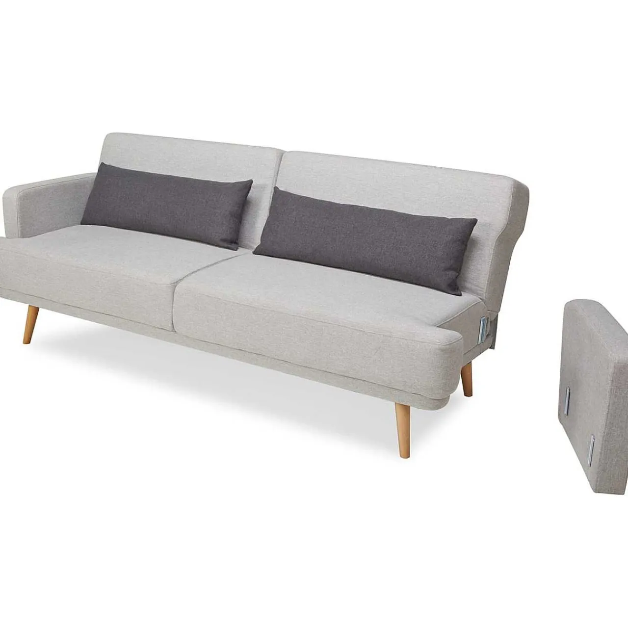 mutoni casual Sofa Orvanto Hellgrau 214> Bettsofas