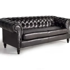 mutoni inspiration Sofa Rindsleder Schwarz 220> Sofas
