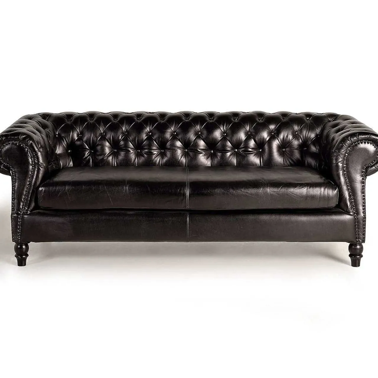 mutoni inspiration Sofa Rindsleder Schwarz 220> Sofas