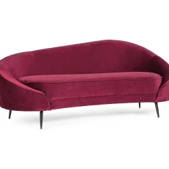 mutoni lifestyle Sofa Seraphin Wine 2 Platzer 183X80> Stoffsofas