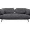 KARE Design Sofa 2-Sitzer Peppo Melange Schwarz 182> Sofas