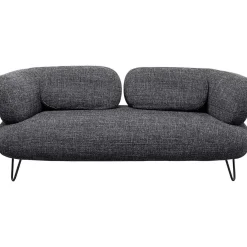 KARE Design Sofa 2-Sitzer Peppo Melange Schwarz 182> Sofas