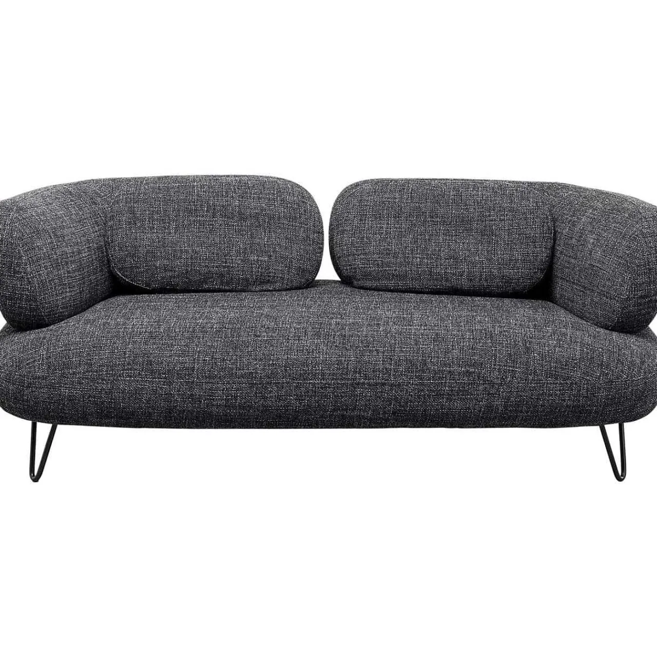 KARE Design Sofa 2-Sitzer Peppo Melange Schwarz 182> Sofas