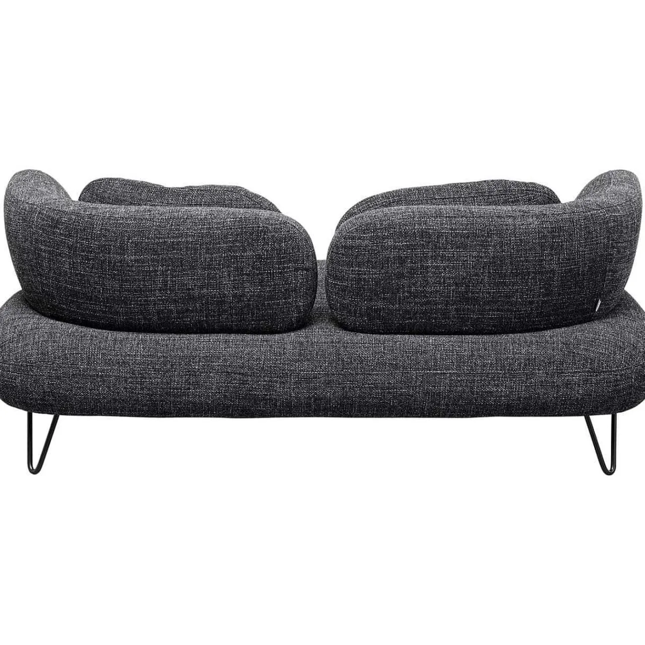 KARE Design Sofa 2-Sitzer Peppo Melange Schwarz 182> Sofas