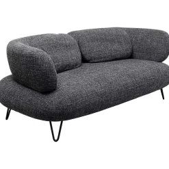KARE Design Sofa 2-Sitzer Peppo Melange Schwarz 182><noscript><img width=