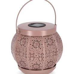 mutoni lifestyle Solarlaterne Naira Rosa Rund> Laternen