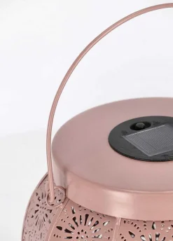 mutoni lifestyle Solarlaterne Naira Rosa Rund> Laternen