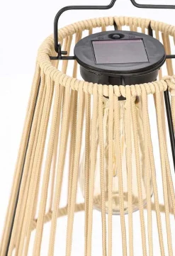 mutoni lifestyle Solarlaterne Nikhita Natur Rund> Laternen