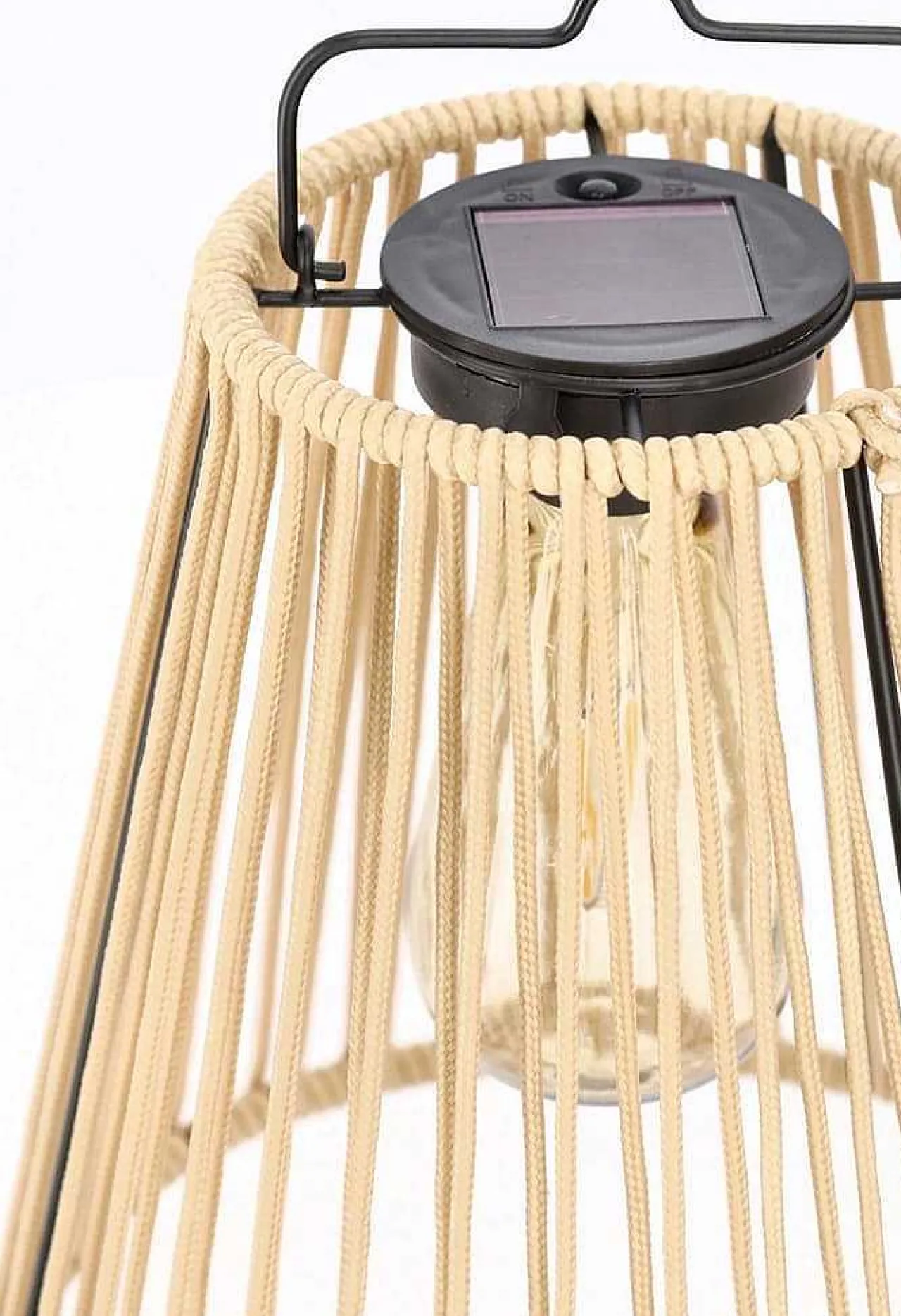 mutoni lifestyle Solarlaterne Nikhita Natur Rund> Laternen