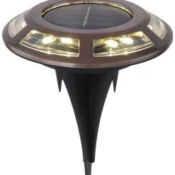 mutoni light Solarleuchte Edelstahl Kupferfarben 12Xled> Solarleuchten