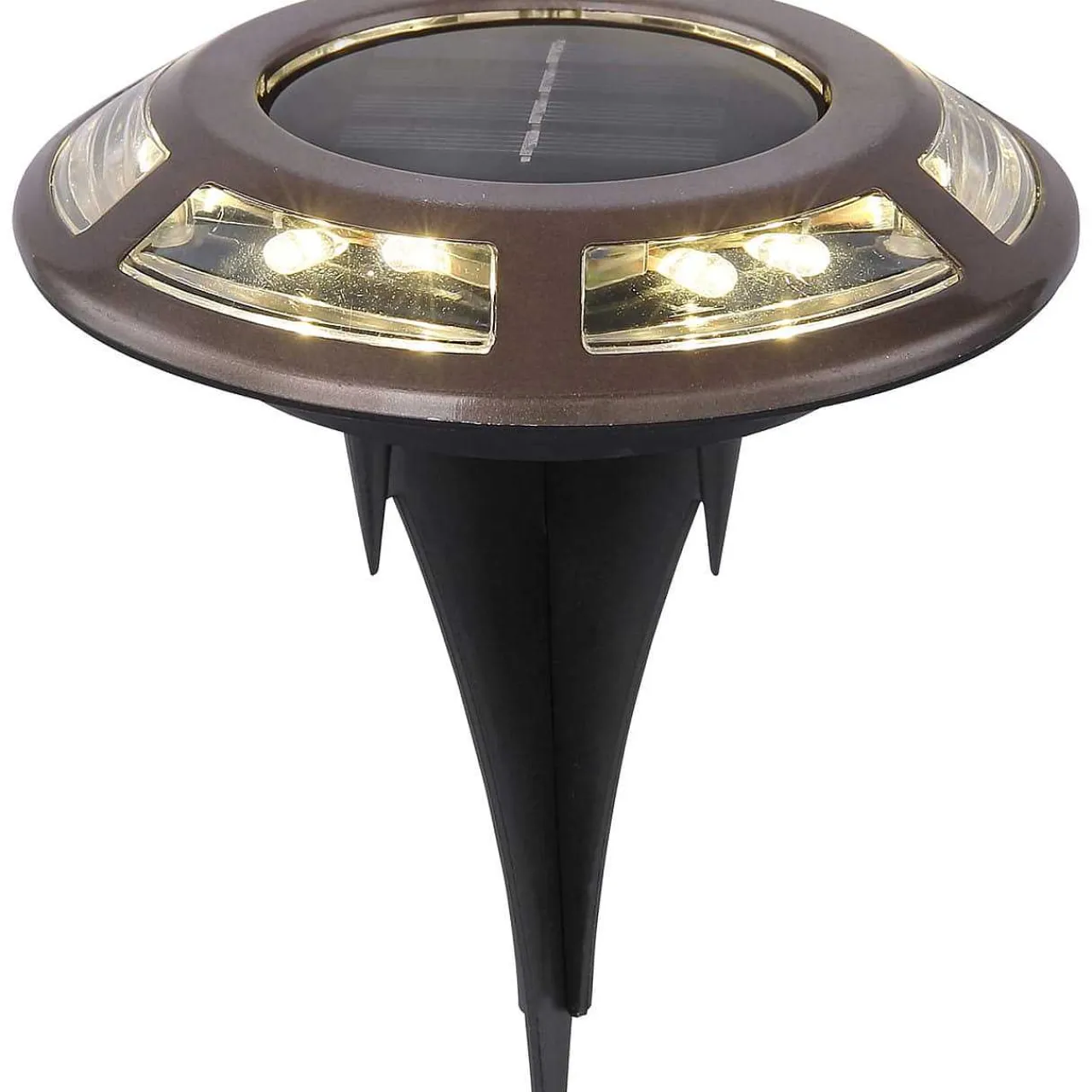 mutoni light Solarleuchte Edelstahl Kupferfarben 12Xled> Solarleuchten