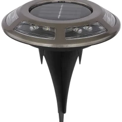 mutoni light Solarleuchte Edelstahl Kupferfarben 12Xled><noscript><img width=