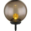 mutoni light Solarleuchte Glas Kunststoff Schwarz Amber Led> Solarleuchten
