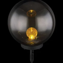 mutoni light Solarleuchte Glas Kunststoff Schwarz Amber Led> Solarleuchten