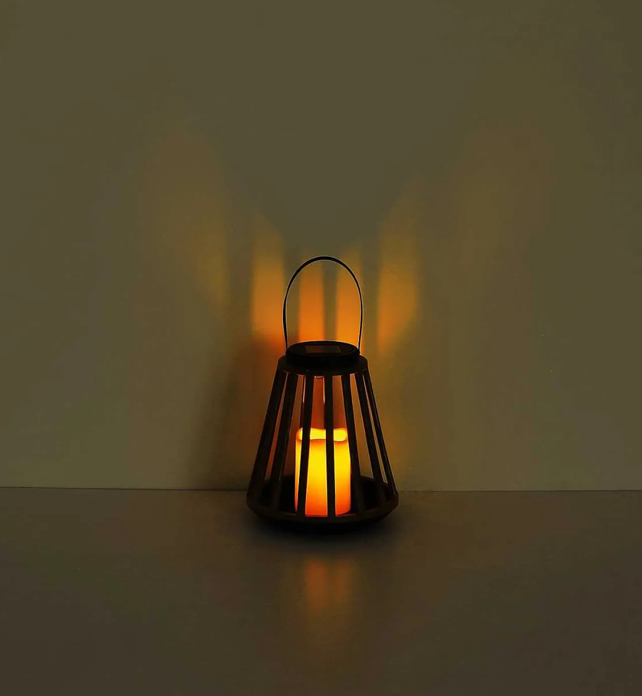 mutoni light Solarleuchte Kunststoff Holzoptik Led> Solarleuchten