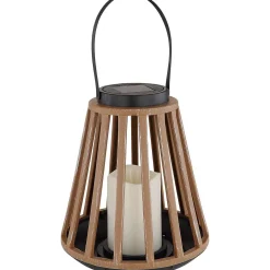 mutoni light Solarleuchte Kunststoff Holzoptik Led> Solarleuchten
