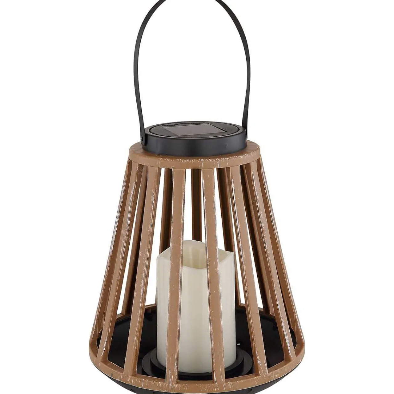 mutoni light Solarleuchte Kunststoff Holzoptik Led> Solarleuchten