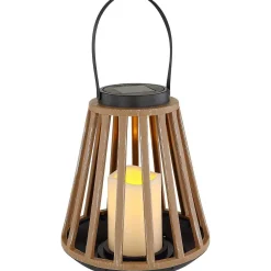 mutoni light Solarleuchte Kunststoff Holzoptik Led><noscript><img width=