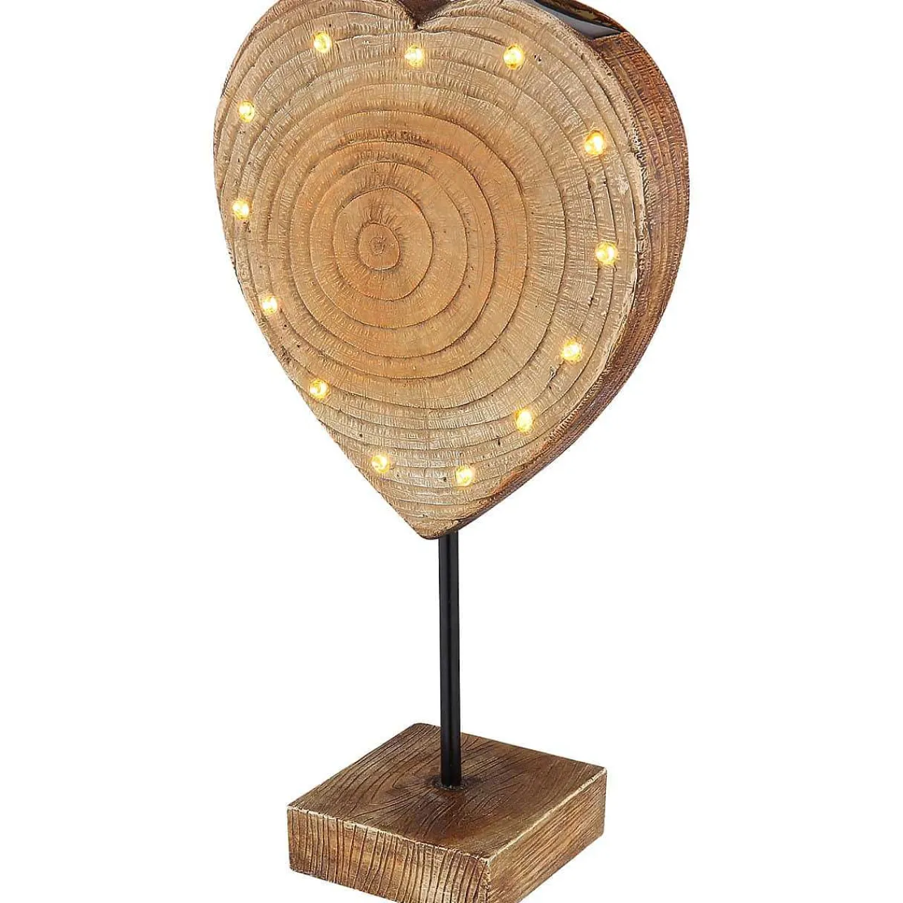 mutoni light Solarleuchte Kunststoff Holzoptik 13Xled> Solarleuchten