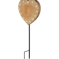 mutoni light Solarleuchte Kunststoff Holzoptik 13Xled><noscript><img width=