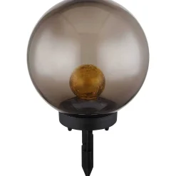 mutoni light Solarleuchte Kunststoff Schwarz Led Crackle Rauch Schwarz><noscript><img width=