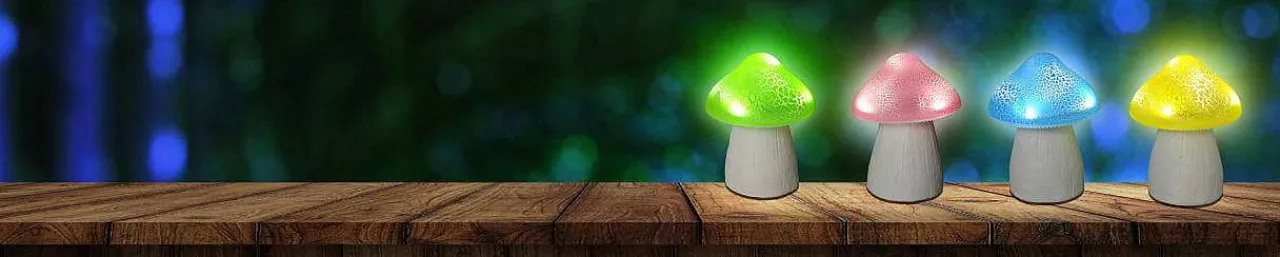 mutoni light Solarleuchte Pilz Grun> Solarleuchten