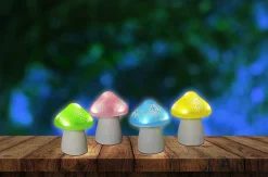 mutoni light Solarleuchte Pilz Rosa> Solarleuchten