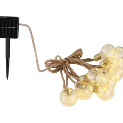 mutoni light Solar-Lichterkette Kunststoff Amber 50Xled> Lichterketten