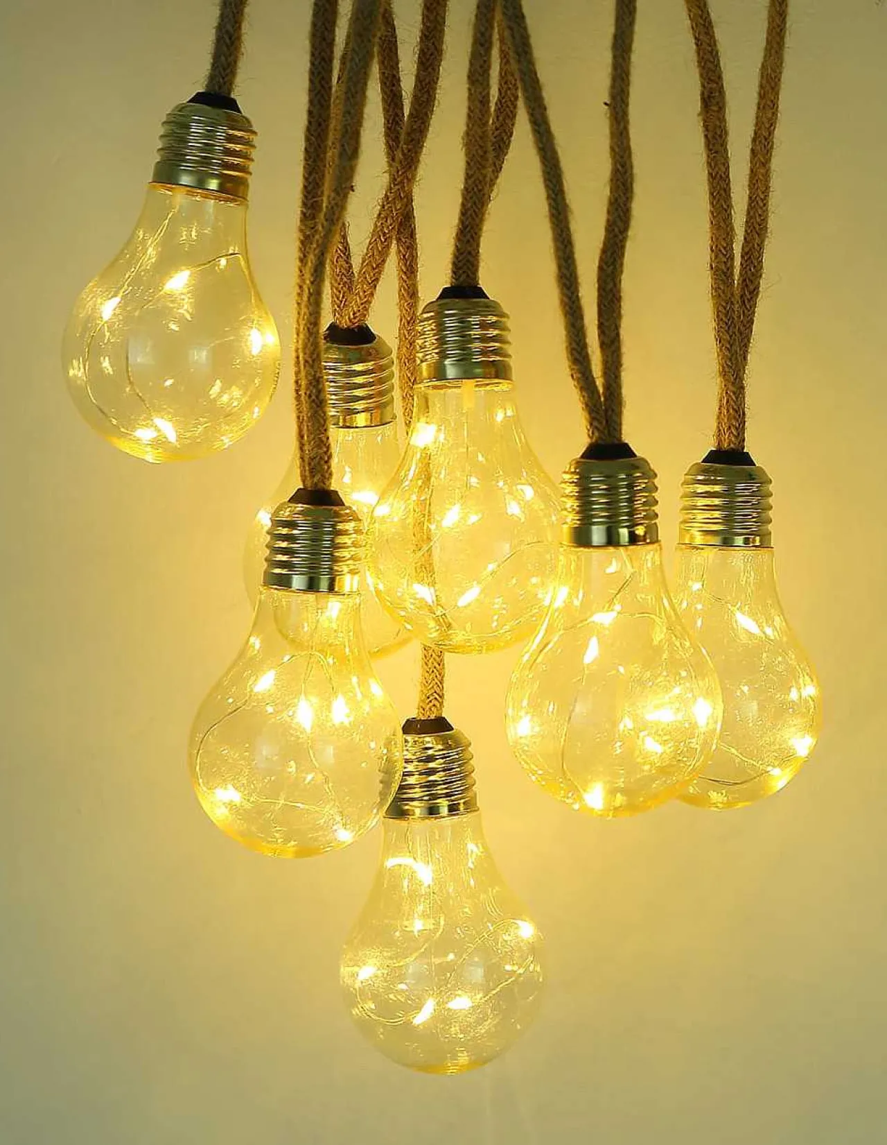 mutoni light Solar-Lichterkette Kunststoff Amber 50Xled> Lichterketten