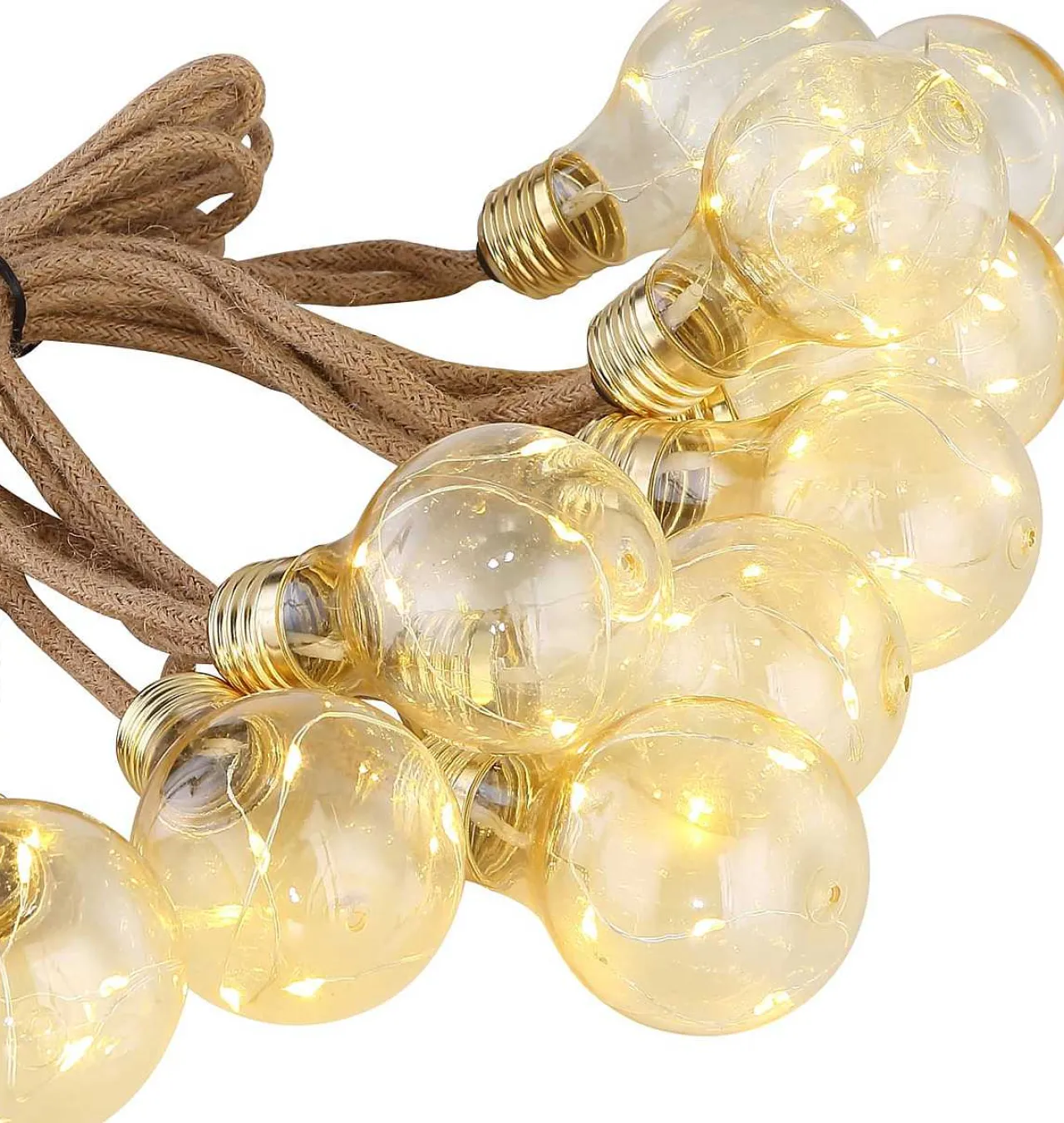 mutoni light Solar-Lichterkette Kunststoff Amber 50Xled> Lichterketten