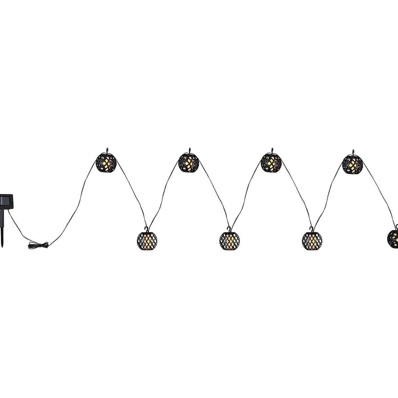 mutoni light Solar-Lichterkette Kunststoff Schwarz 98Xled> Lichterketten