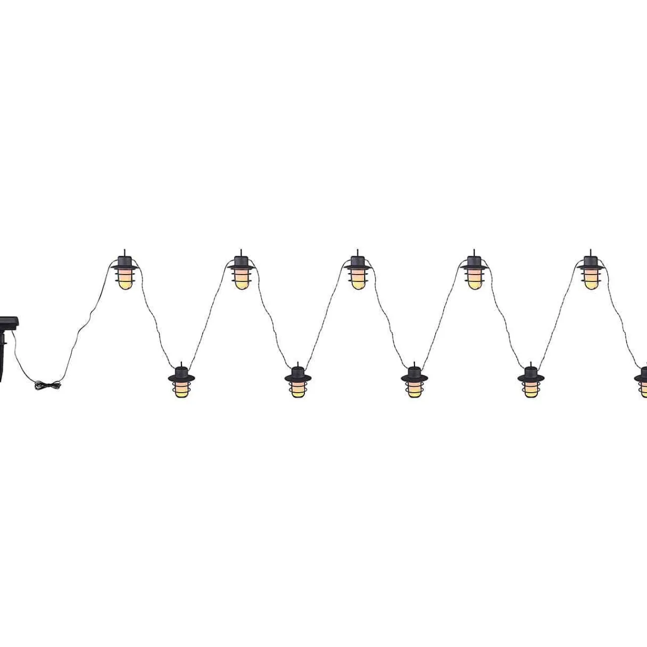 mutoni light Solar-Lichterkette Kunststoff Schwarz 100Xled> Lichterketten