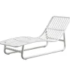 mutoni living Sonnenliege Birch Mit Kissen Natur/Weiss> Gartenliegen