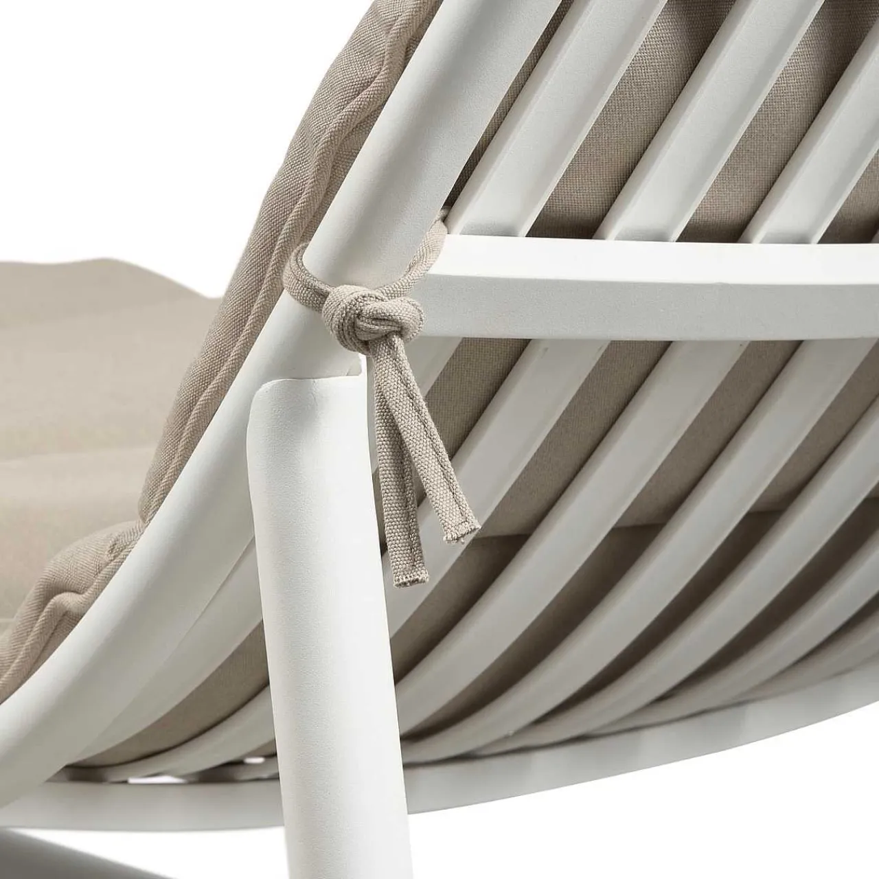 mutoni living Sonnenliege Birch Mit Kissen Natur/Weiss> Gartenliegen