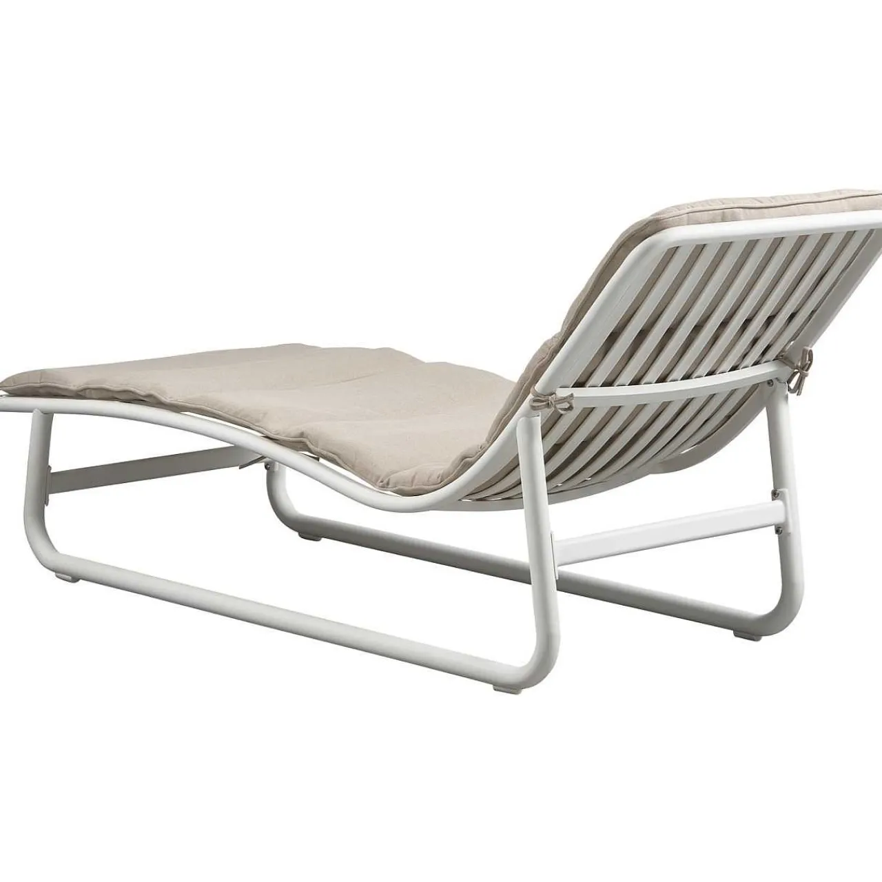 mutoni living Sonnenliege Birch Mit Kissen Natur/Weiss> Gartenliegen