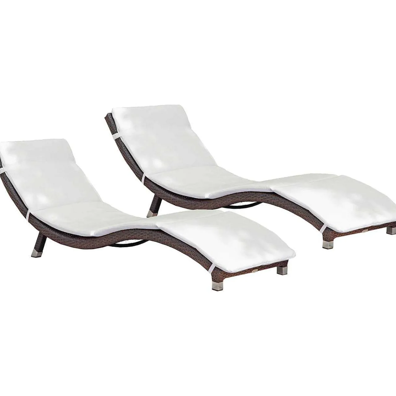 mutoni pleasure Sonnenliege Caracas Coffee Creme (2-Er Set)> Gartenliegen