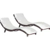 mutoni pleasure Sonnenliege Caracas Coffee Creme (4-Er Set)> Gartenliegen