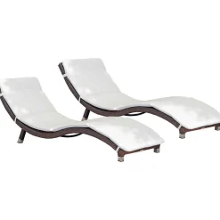mutoni pleasure Sonnenliege Caracas Coffee Creme (4-Er Set)> Gartenliegen