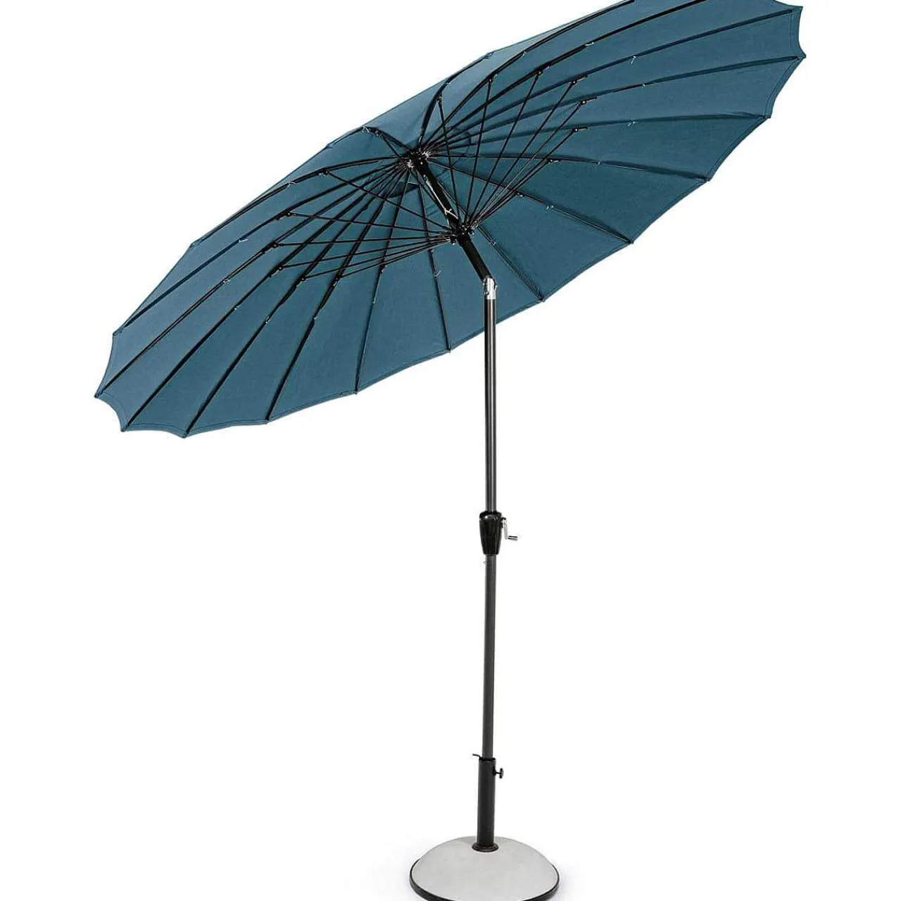 mutoni lifestyle Sonnenschirm Atlanta 270 Anthrazit Pfauenblau> Stockschirme