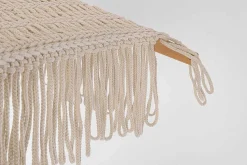 mutoni lifestyle Sonnenschirm Makramee Buche Natur Rund 250> Stockschirme